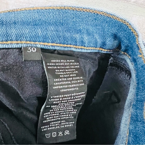 J Brand 811 Skinny Jeans in Radiate Wash with Raw Hem Size 30 - Picture 12 of 12